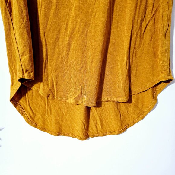 Joan Vass Merrigold Yellow Short Sleeve Tee With High-Low‎ Hem ~SS45.6 - Picture 5 of 7